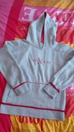 Bluza Reebok szara z kapturem Extreme uniseks rozm S/M ocieplana