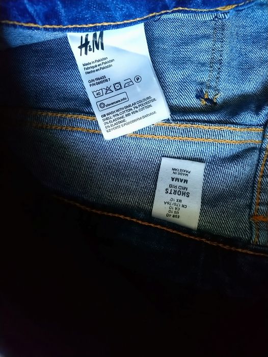 Джинсові шорти для вагітних H&M EUR 40 розмір