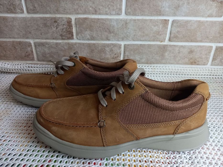 Кожанные ботинки Clarks 41р