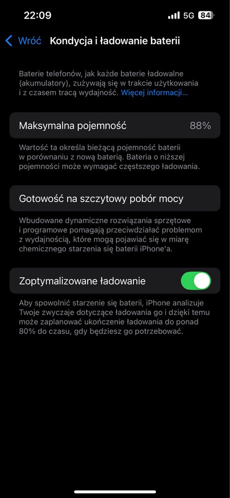 Iphone 13 128 gb midnight jak nowy 88% kondycji