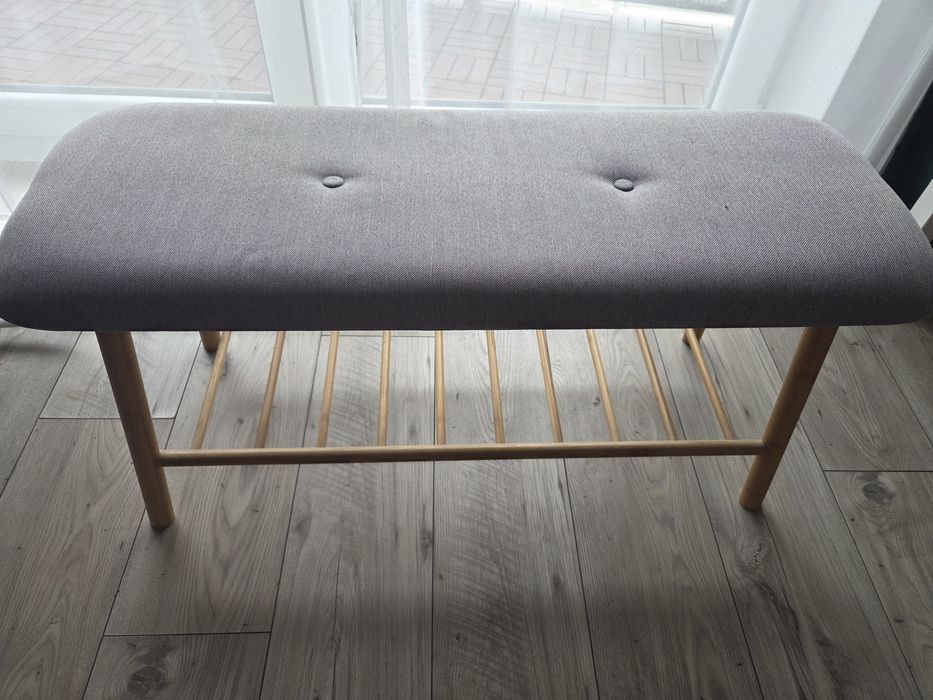 Siedzisko szafka na buty Szara garderoba leroy Merlin