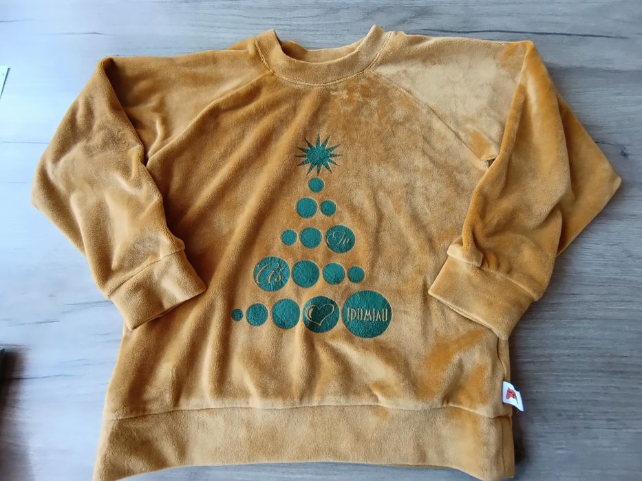 Sweterek welurowy rozmiar 116 IdoMiau