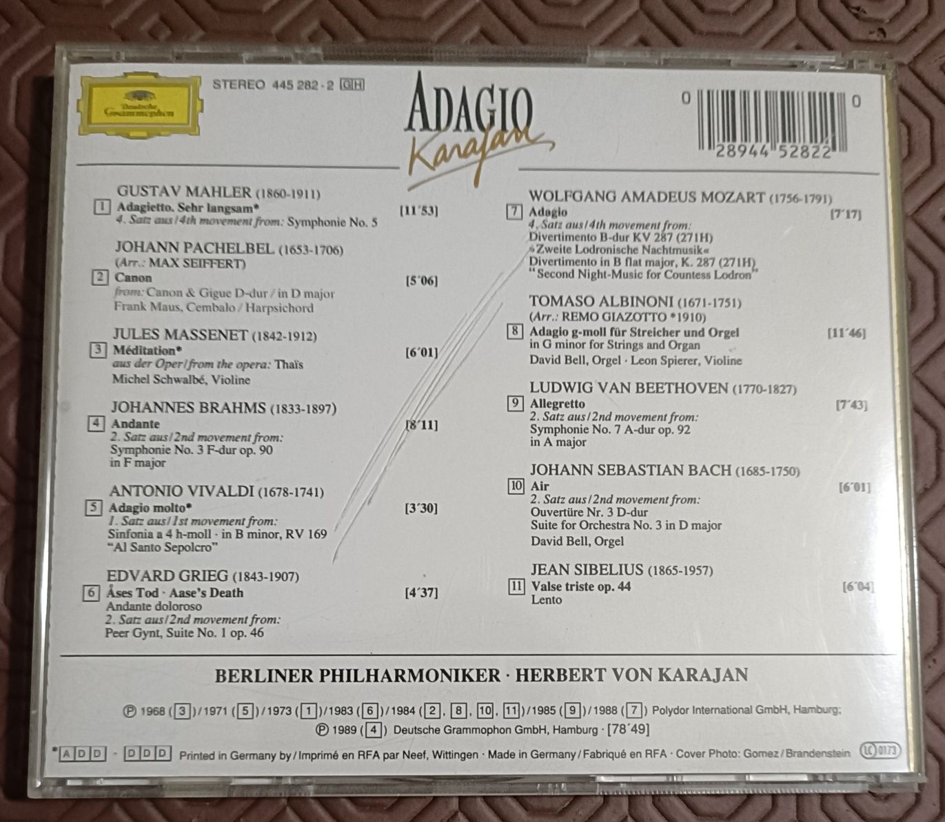CD - Adagio Karajan