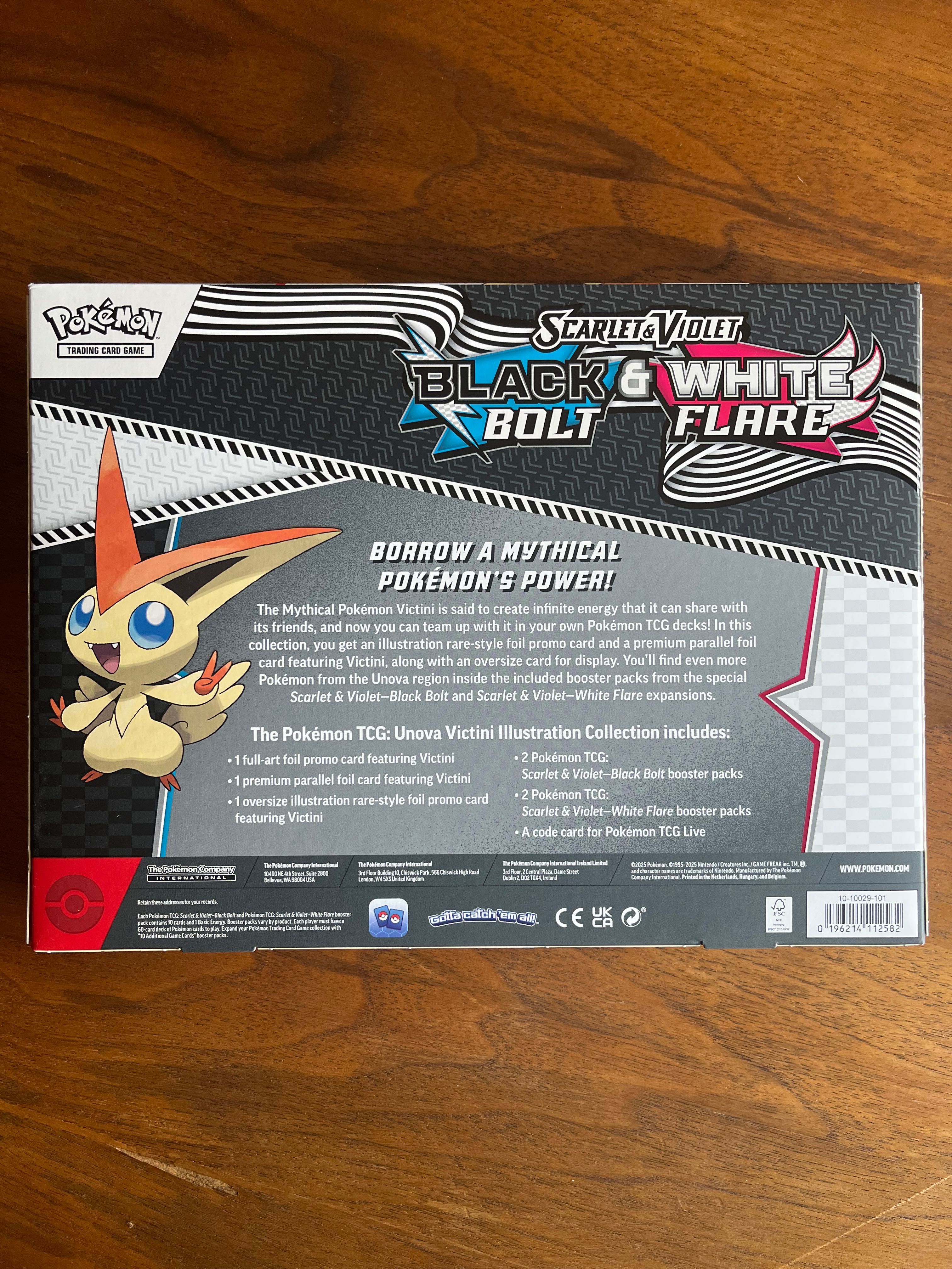 Pokémon “Black Bolt / White Flare” Victini Collection