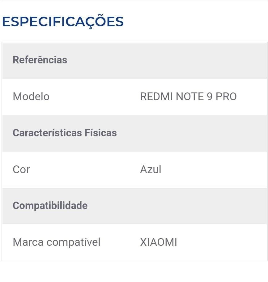 Tampa para XIAOMI Redmi 9 Pro