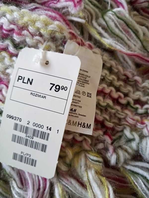 Kolorowy szal H&M nowy