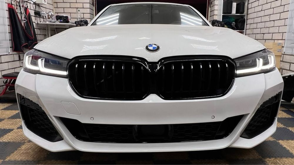Фары правая левая BMW G30 G31 LCI full led adaptive shadow line black