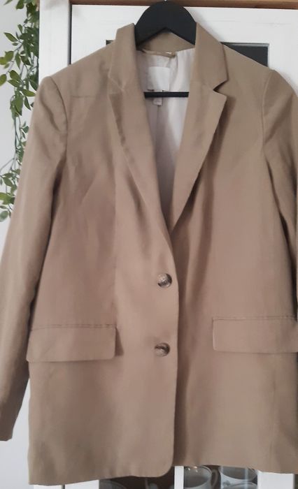 Marynarka damska oversize khaki H&M roz.S-M