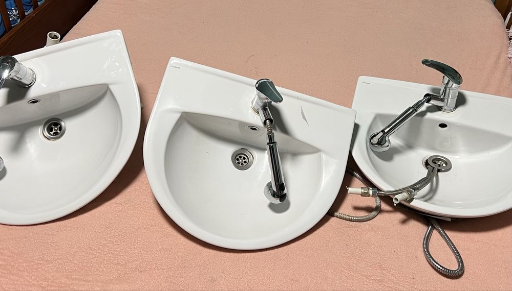 Терміново продам умивальники тромби і замішувачів