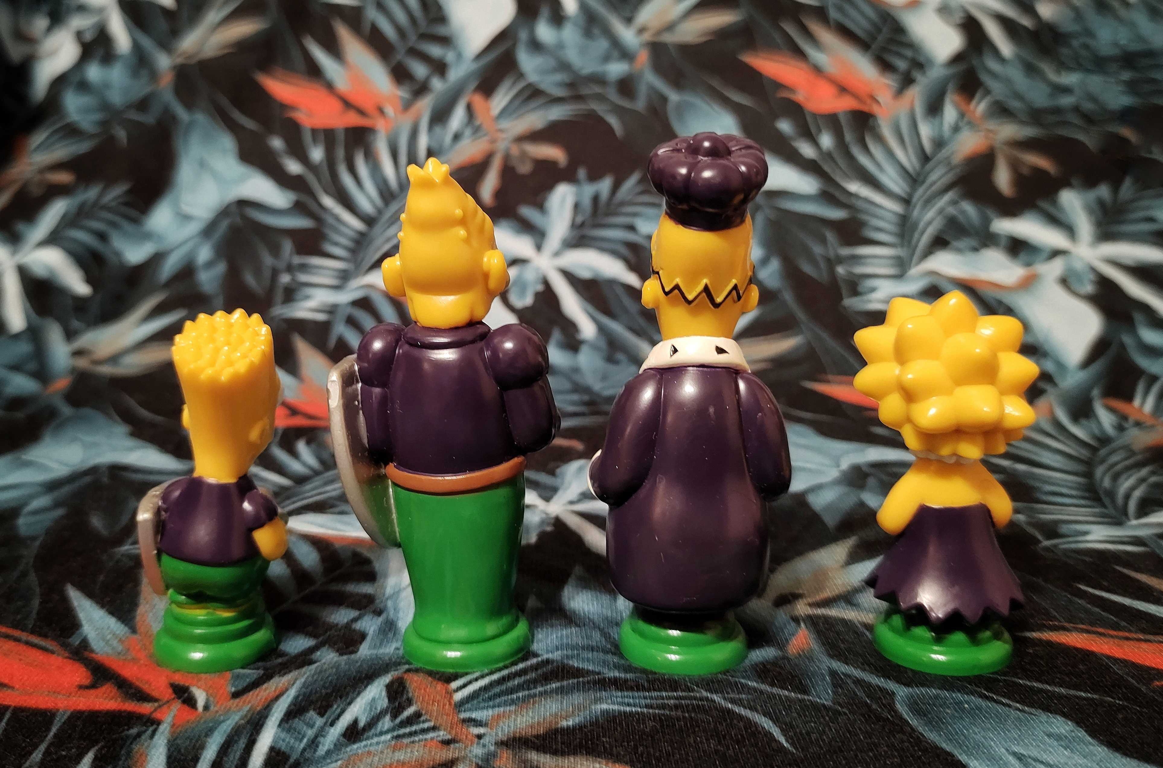 Figury szachowe Simpsonowie, figurka, statuetka, zestaw 4 sztuk