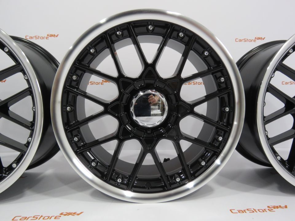Jantes Look BBS RS2 17 x 7.5 et30 4x100 Pretas e polidas