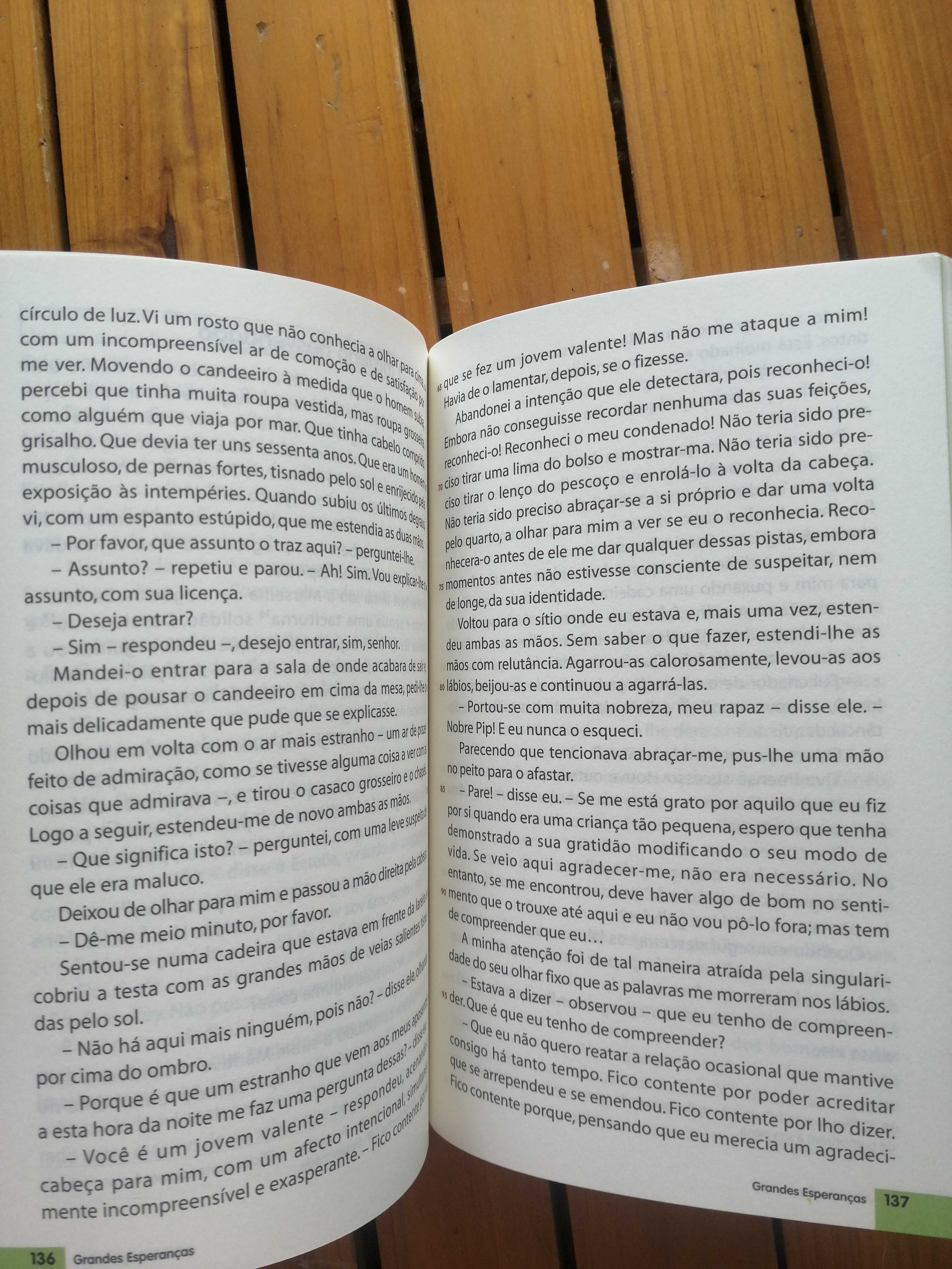 Livro "grandes esperanças" - Charles Dickens, coleção 1001 livros