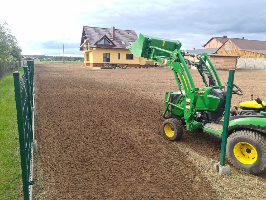 Usługi ogrodnicze glebogryzarka separacyjna koszenie traw farm nieużyt