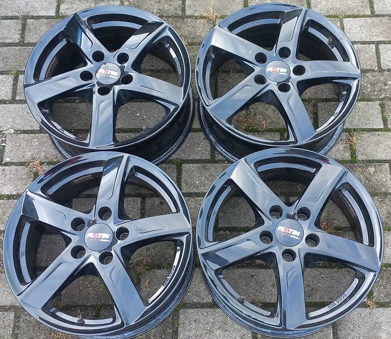 śliczne alufelgi Anzio Platin 16 cali , 5x112  Skoda, VW, Seat, Audi