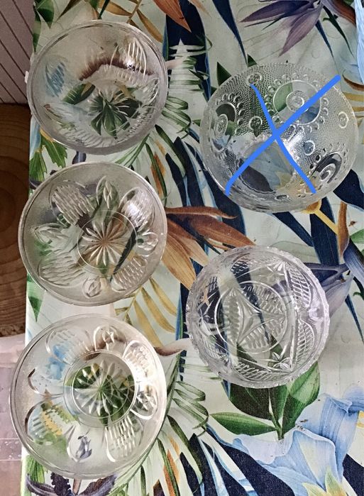 Салатниця хрусталь тарілка посуда кришталева креманка