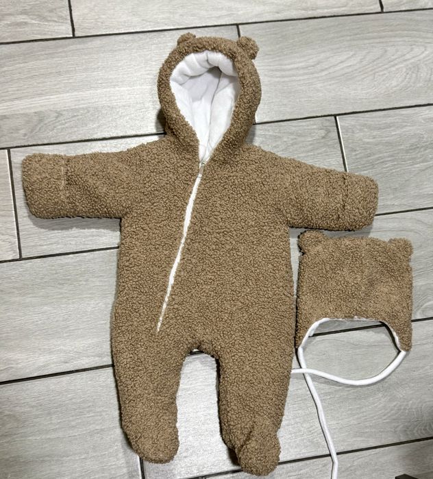 Комбинезон тедди c шапочкой
