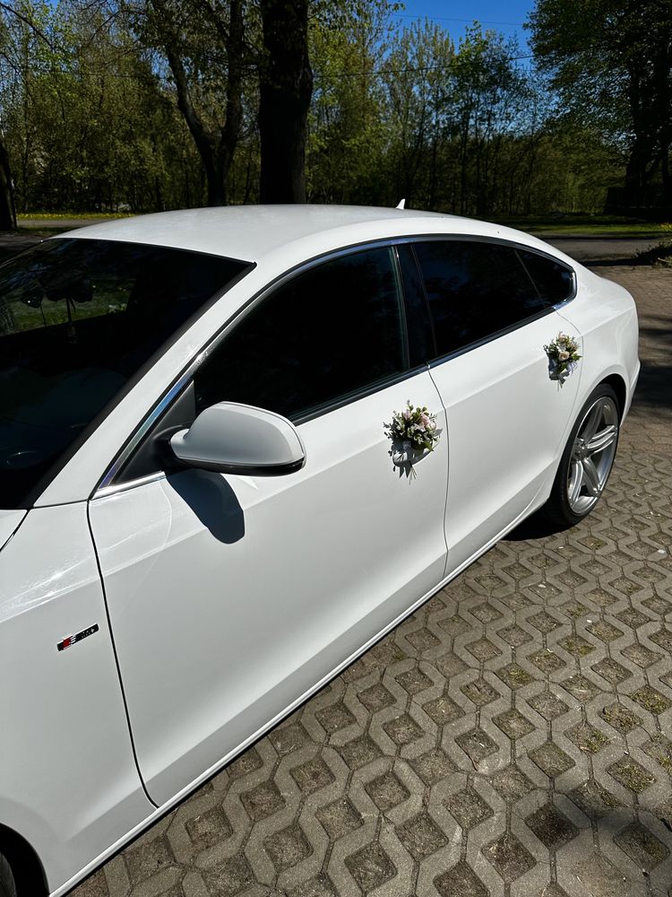 Auto do ślubu białe Audi A5 S-line!