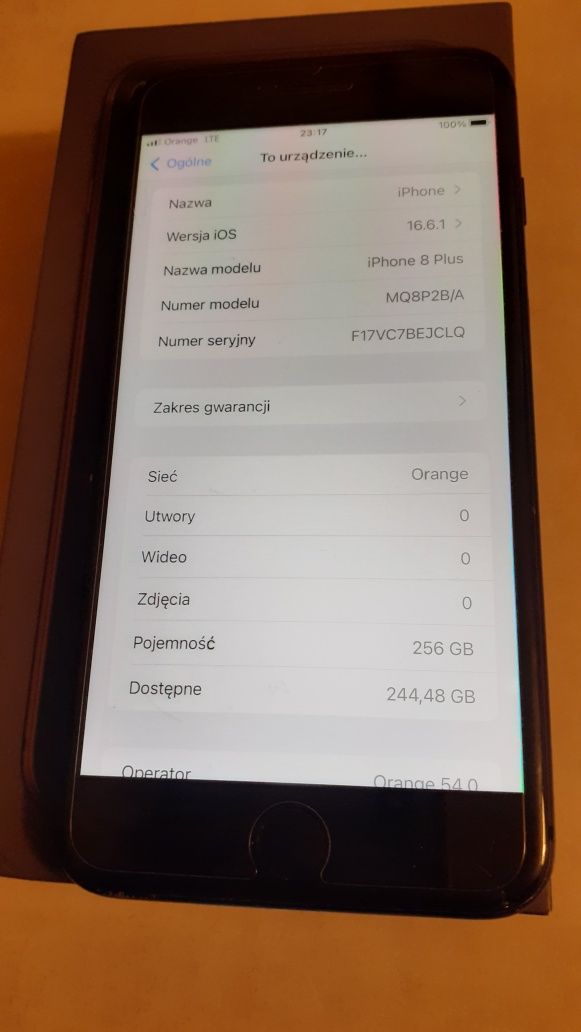 Sprzedam iphone 8 plus 256 Gb Mega pojemność