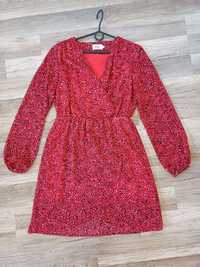 Sukienka Only 36 czerwona panterka