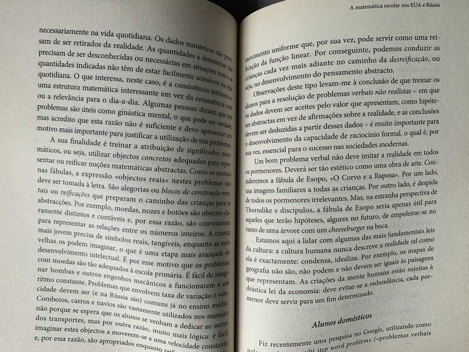 Fazer Contas Ajuda a Pensar?