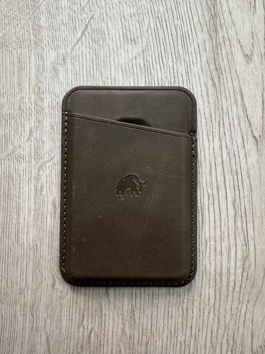 Картхолдер магнітний Bullstrap Leather MagSafe Wallet Slate Gray
