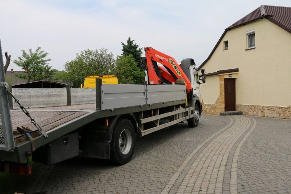 Transport HDS ciężarowy do 10 400 kg, długość 7,5 m, kontemery budowla