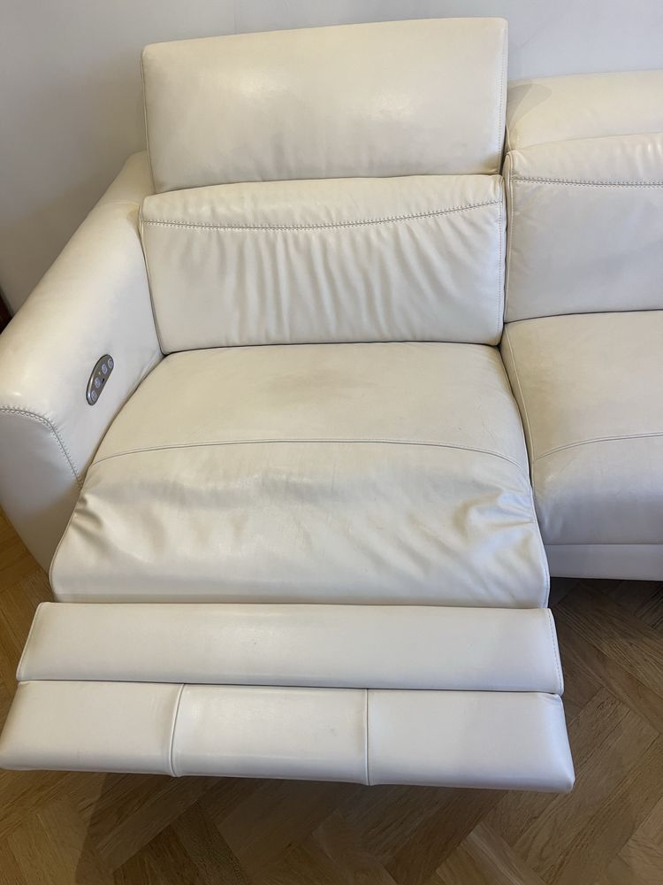 Sofa skórzana Kler z relaksem