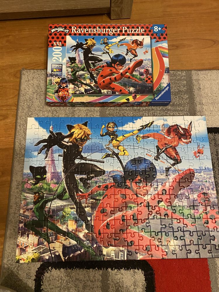 Puzzle Miraculum Bieronka i Czarny Kot, 200 elementów, 8+, Ravensbu