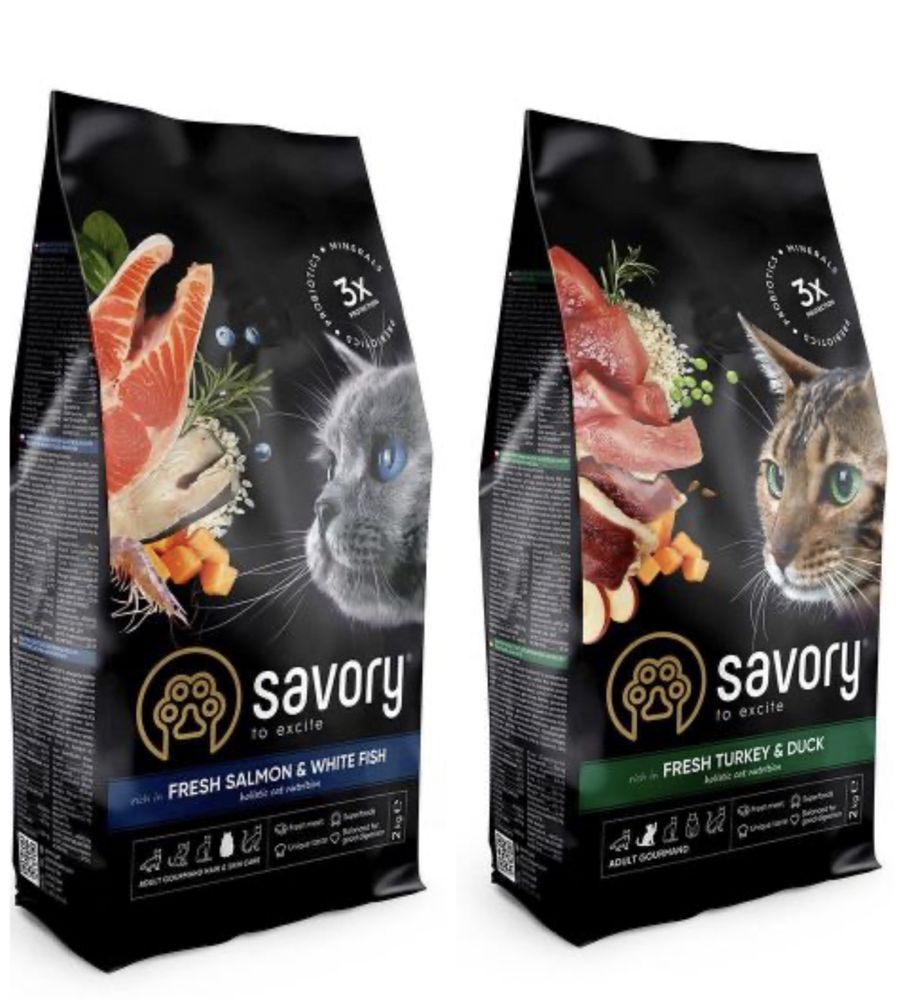 Корм Savory cat 8 кг