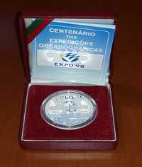 Moeda Prata 1000 escudos 1997 "Centenario expedições Oceanograficas"