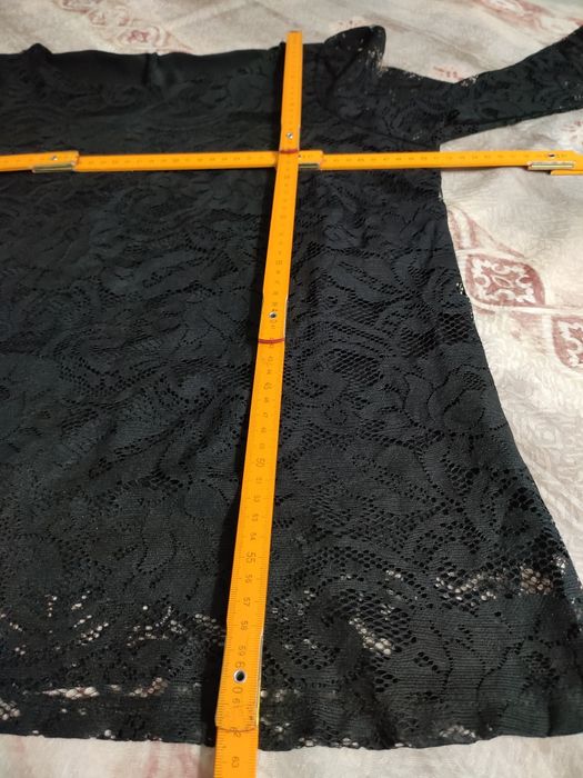 Czarna bluzka koronka xl XXL