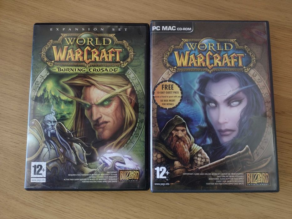 (PC) World of Warcraft, Counter-Strike, Age of Empires II e III, etc.