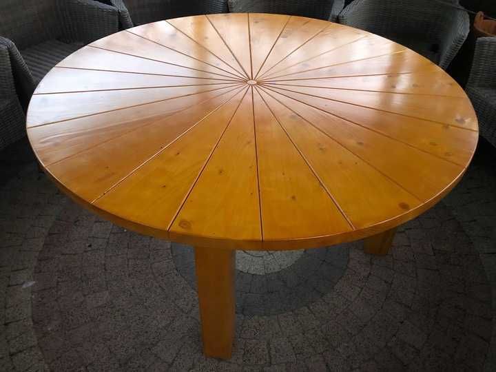 Stół okrągły drewniany ogrodowy / domowy różne średnice i kolory