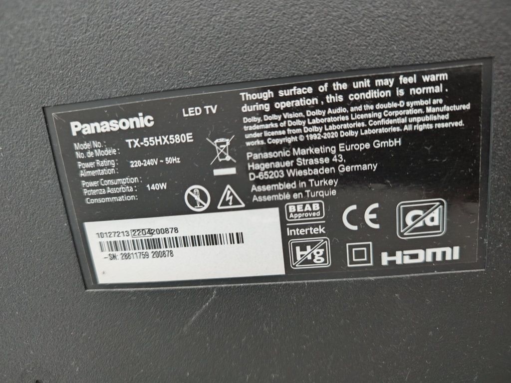Telewizor Panasonic TX-55HX580E