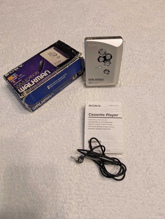 Walkman Sony srebny wm-ex505 stan bardzo dobry