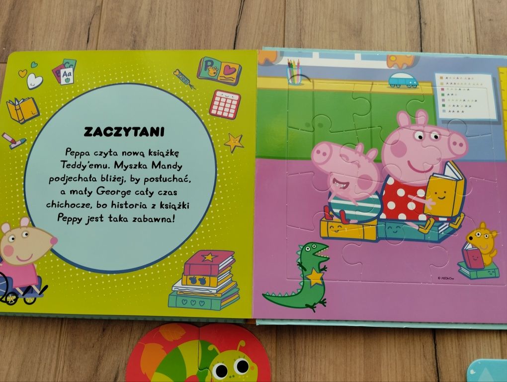 Puzzle CzuCzu Peppa książeczka robaczki zwierzęta