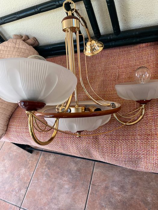 Conjunto  3 candeeiros de teto para recuperar