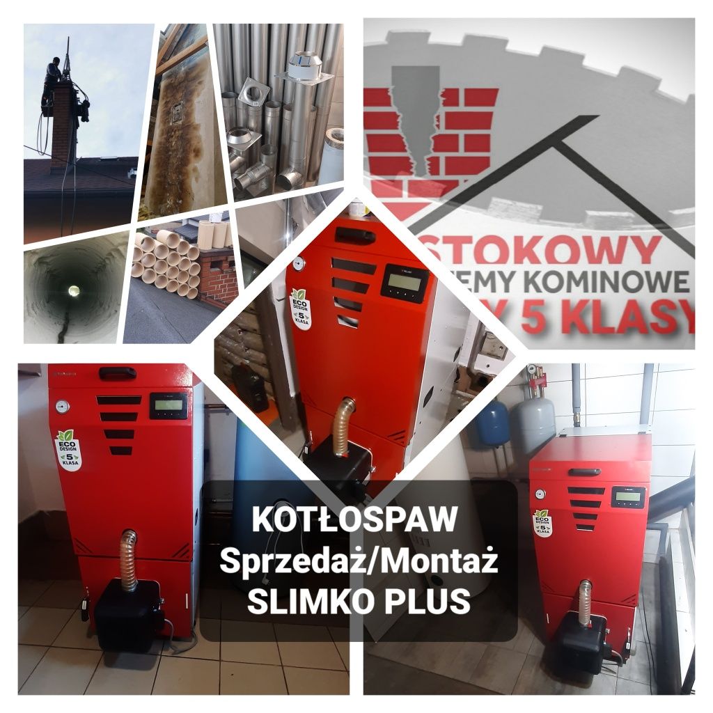 Kotły na pellet Kotłospaw SlimKo sprzedaż montaż Śląsk duże Rabaty !