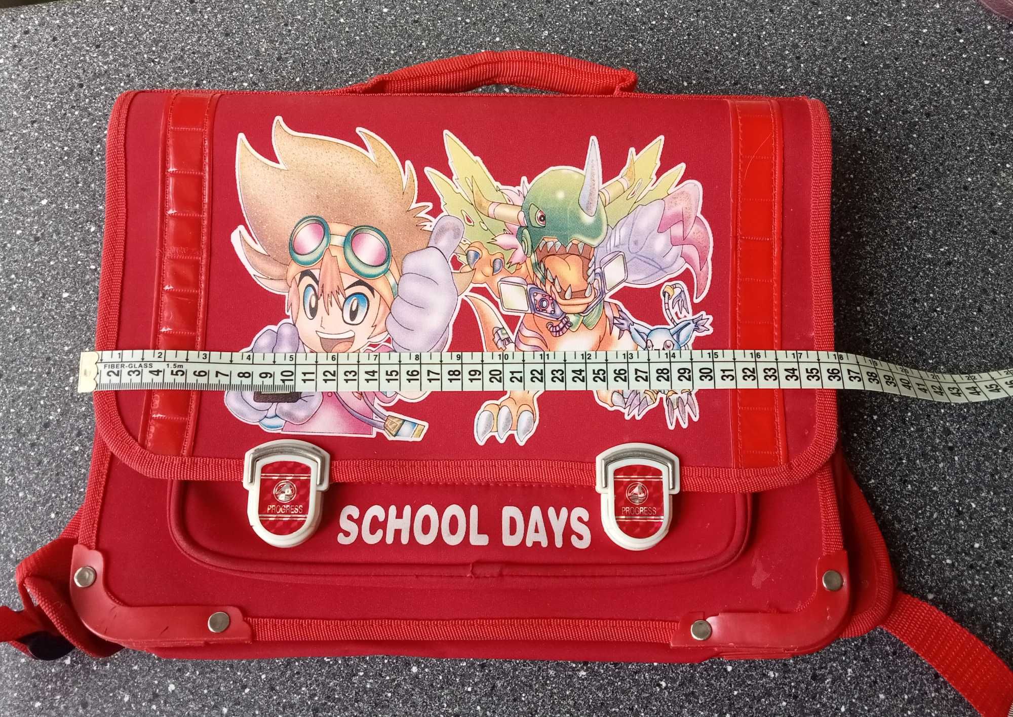 Ранец красный Покемон Рюкзак школьный Digimon