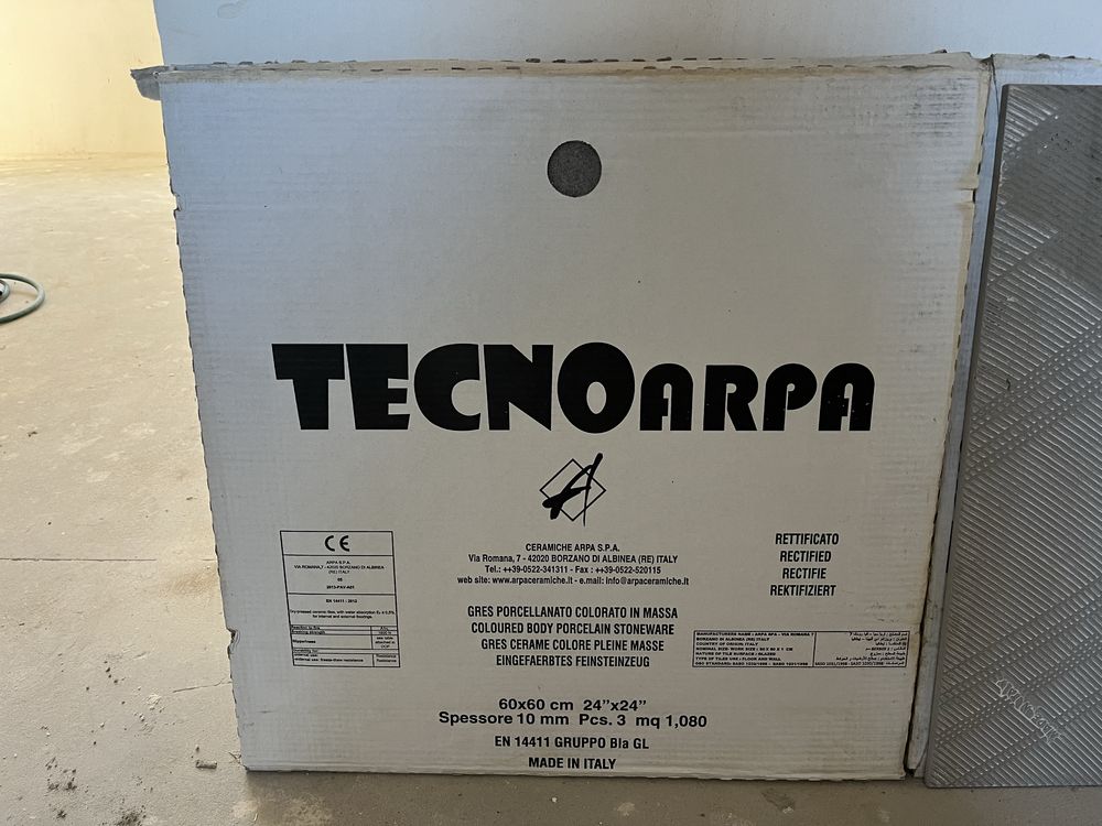 Tecnoarpa gress szkliwiony szary mat 60x60 lazienka wloskie NOWE slask
