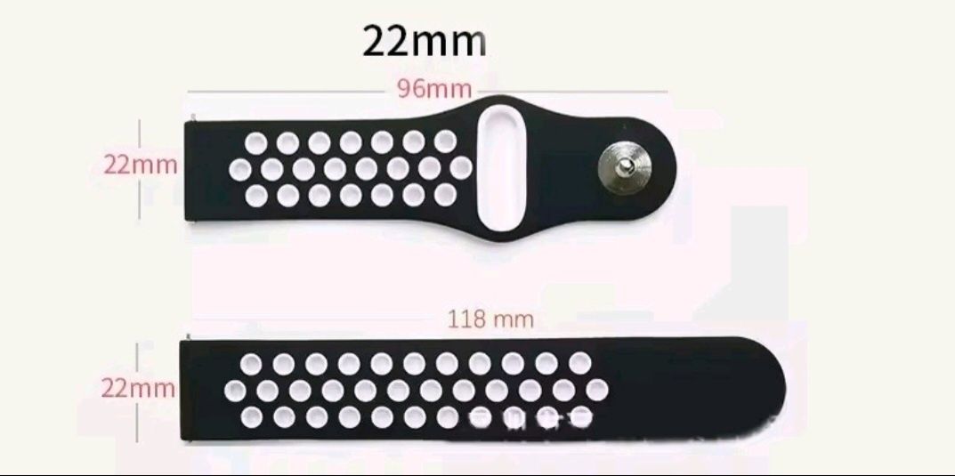 Pasek uniwersalny do zegarka smartwatch 22mm zielono-czarny teleskopy