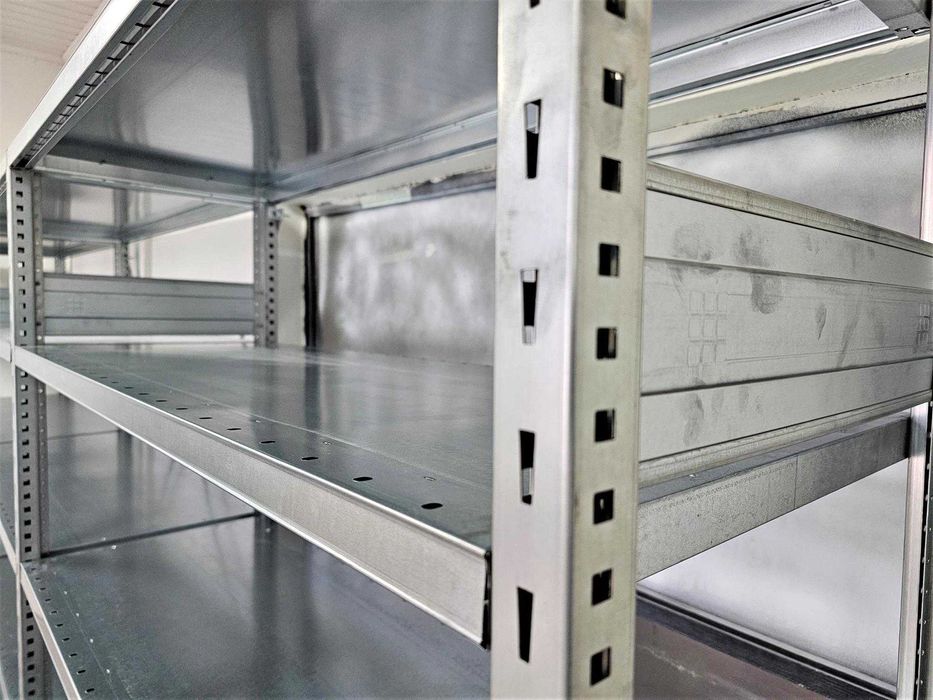 Regał Magazynowy 50x200x400cm/15p Metalowy Ocynkowany Garażowy Piwnica