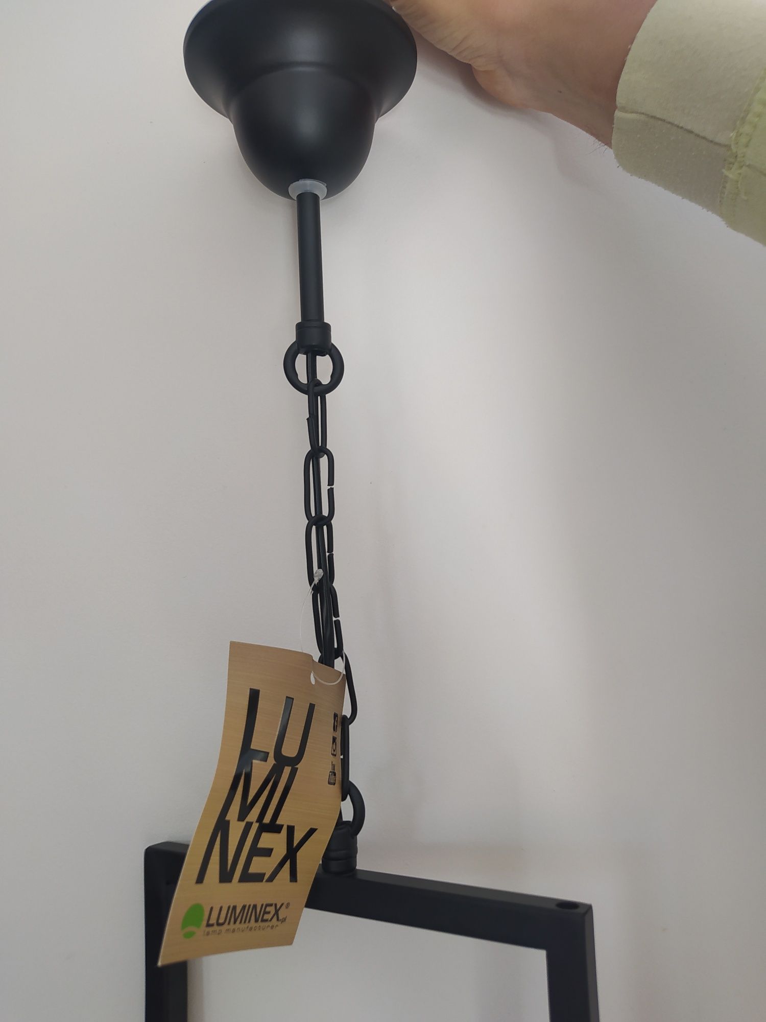 Lampion /Lampa wisząca czarny mat styl loft.