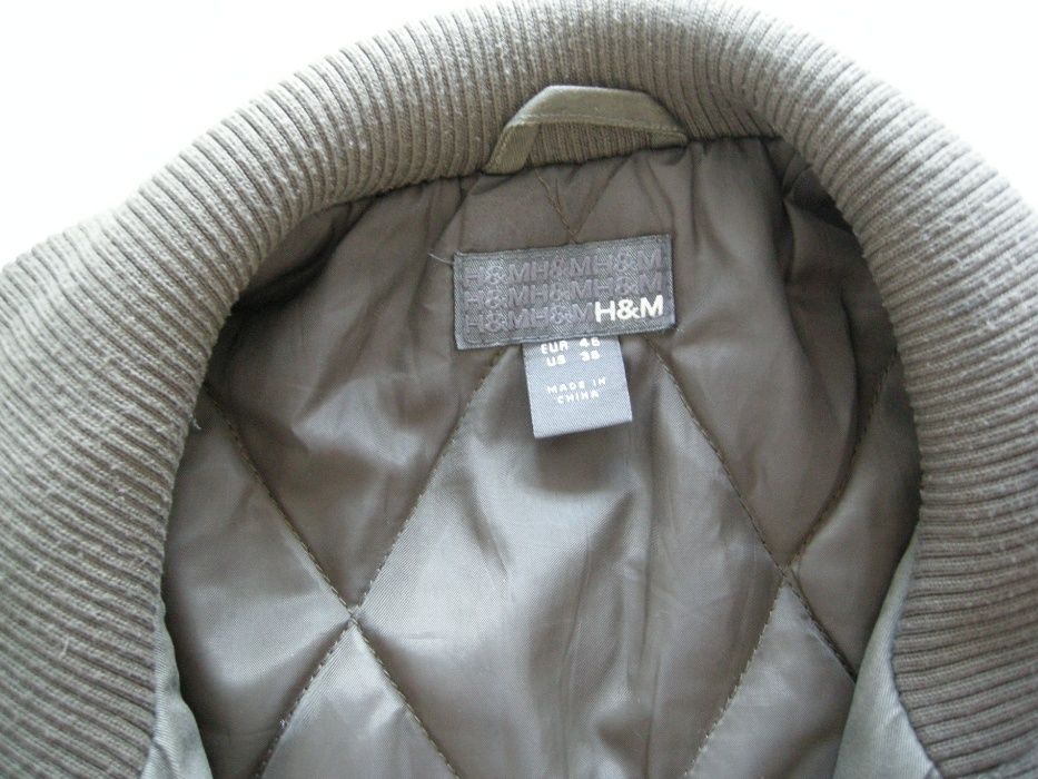 Casaco blusão acolchoado verde tropa H&M tamanho 46
