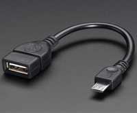 Кабель USB 2.0 AF to Micro 5P OTG 0.2m DIGITUS