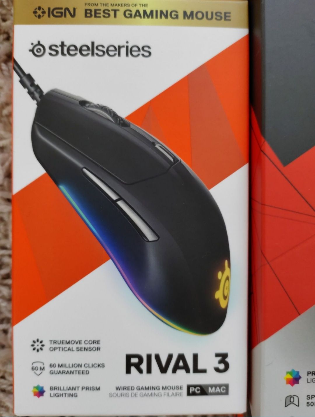 Нові Миша SteelSeries Rival 3 USB Black оригінал