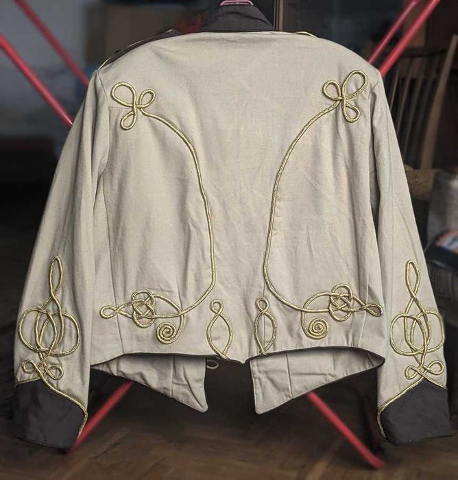 Куртка стім-панк, гусарський мундір доломан карнавальний костюм (L)