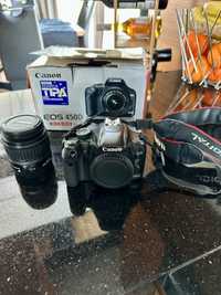 Aparat lustrzanka Canon EOS 450D + obiektyw 18–55 mm  Super Stan