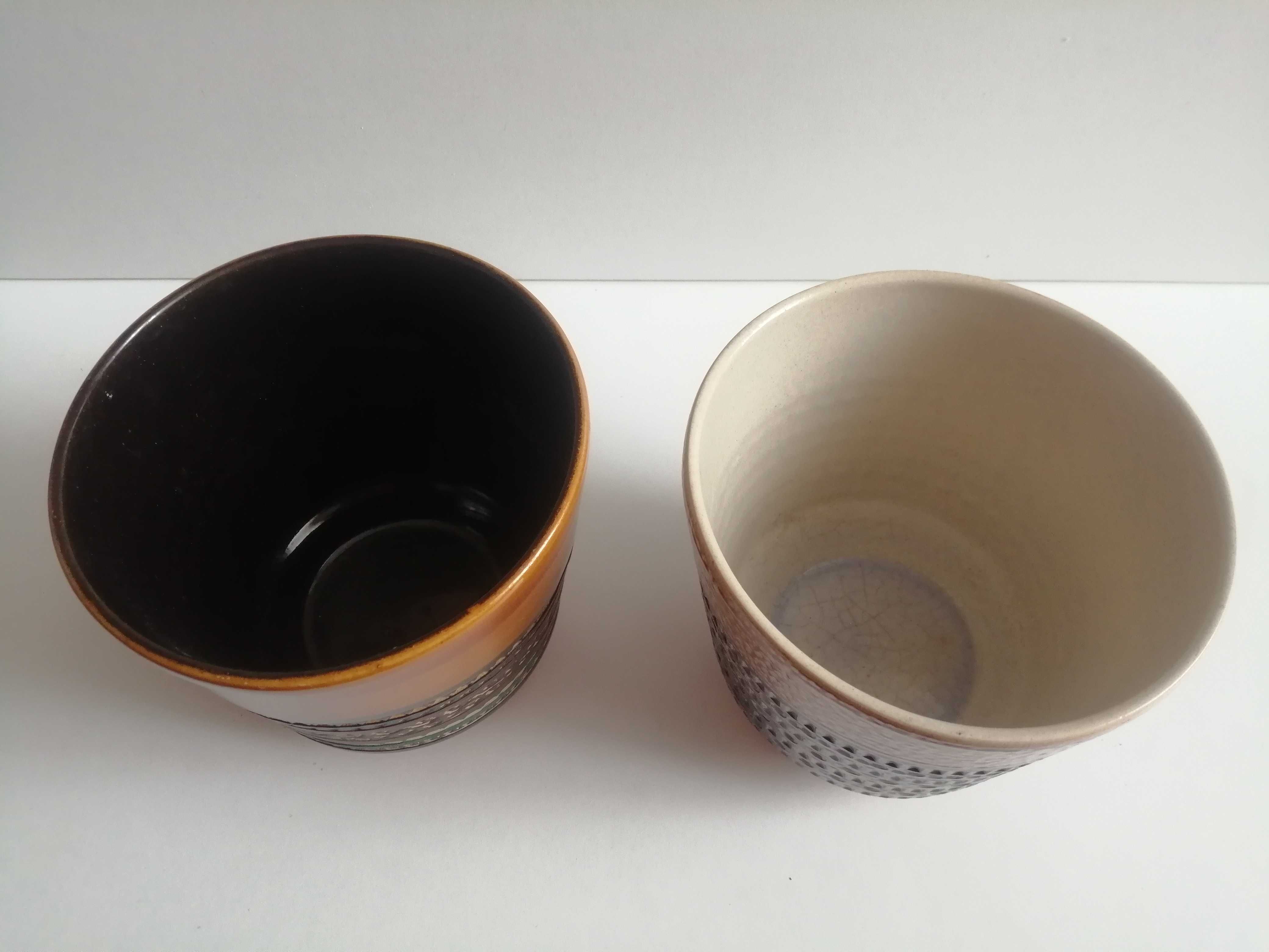 Dwie doniczki ceramiczne made in Germany