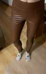 Nowe legginsy skóra lateks body shape must have czekoladowe